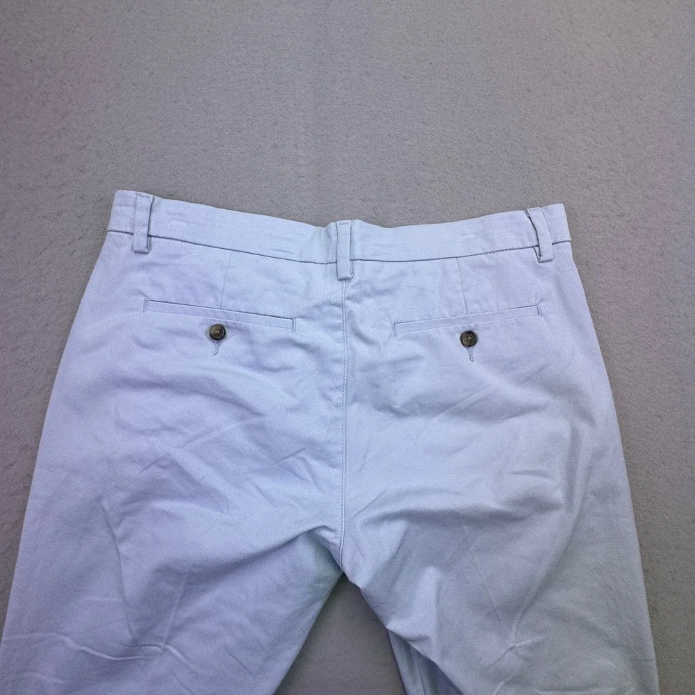 St John's Bay Pants Men's 34x30 Tempflex Chino Light‎ Blue Stretch Flat Front